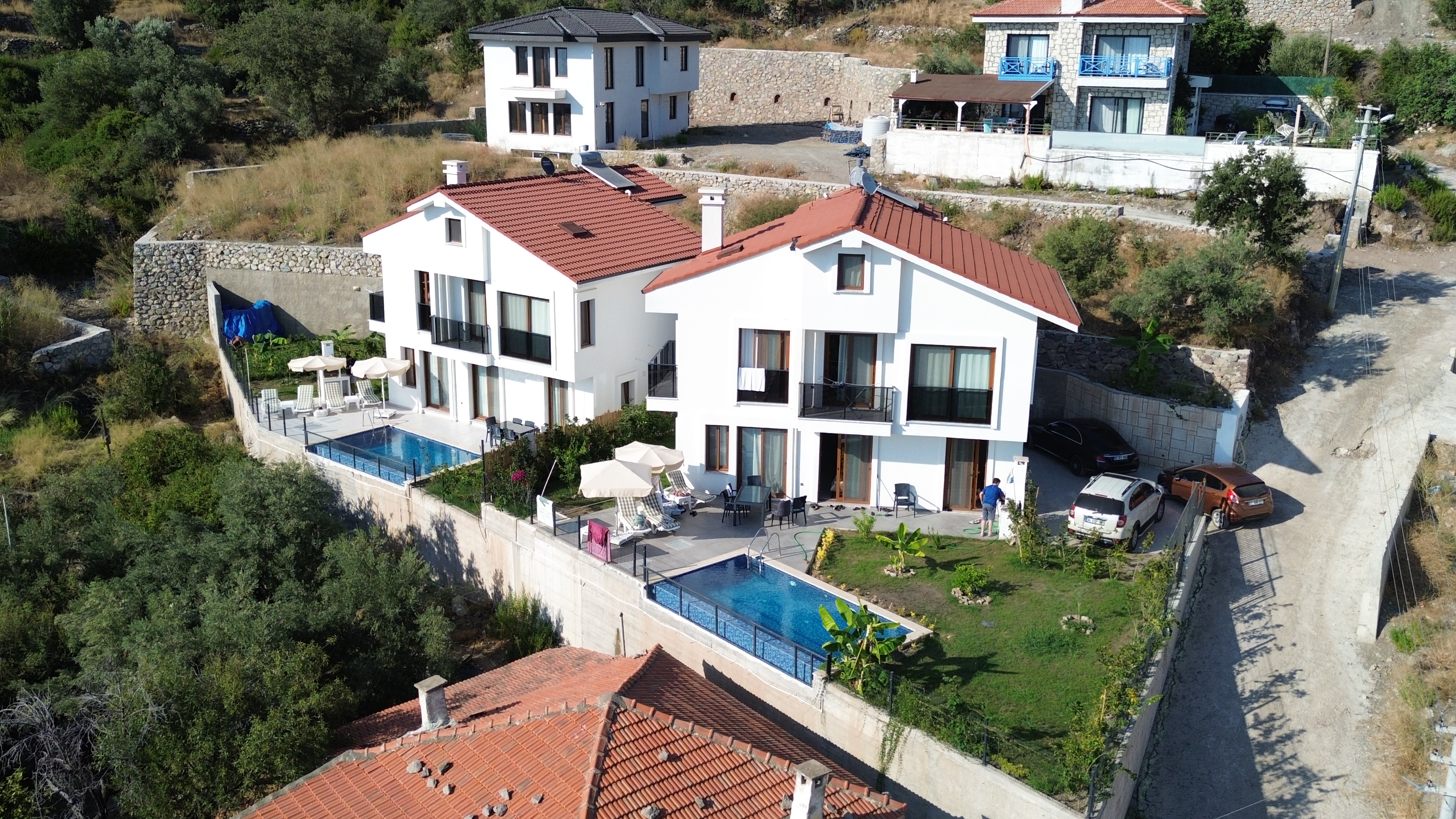 MARMARİS SÖĞÜTTE SONSUZLUK HAVUZ DENİZ MANZARALI SIFIR 4+1 VİLLA